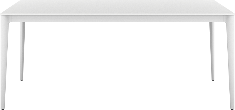 Torino conference/dining table, white lacquered