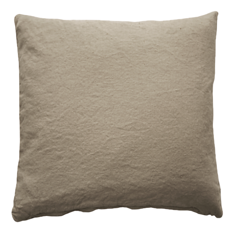 Bouclé single cushion, brown