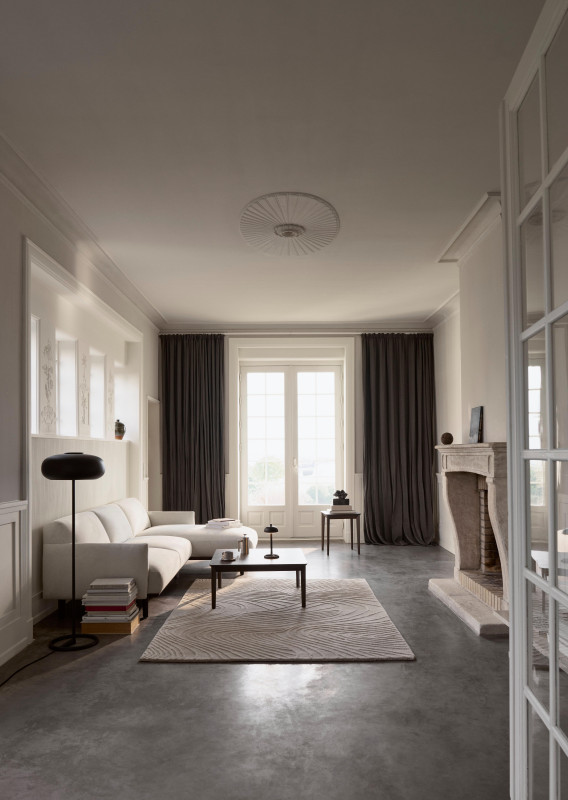 Paris floor lamp, black metal