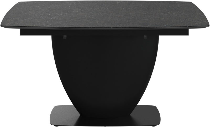 Fiorentina extendable dining table, dark grey/black ceramic