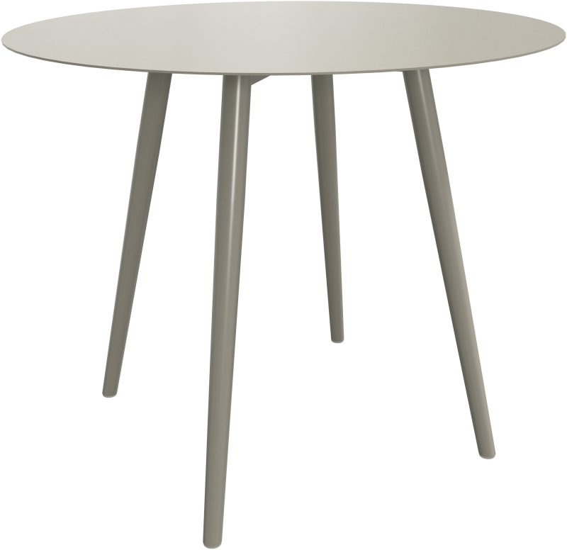 Cancún Café table, light grey metal