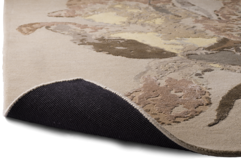 Flora 7 rug, beige wool