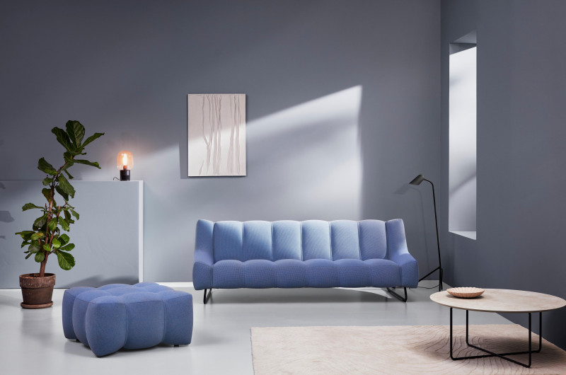 Nawabari coffee table, light grey ceramic