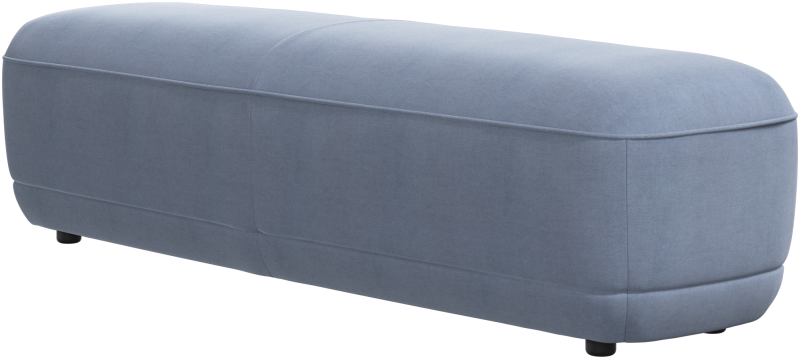 Bolzano bench, blue fabric