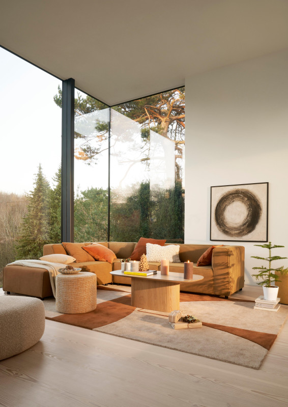 Velvet cushion, beige fabric