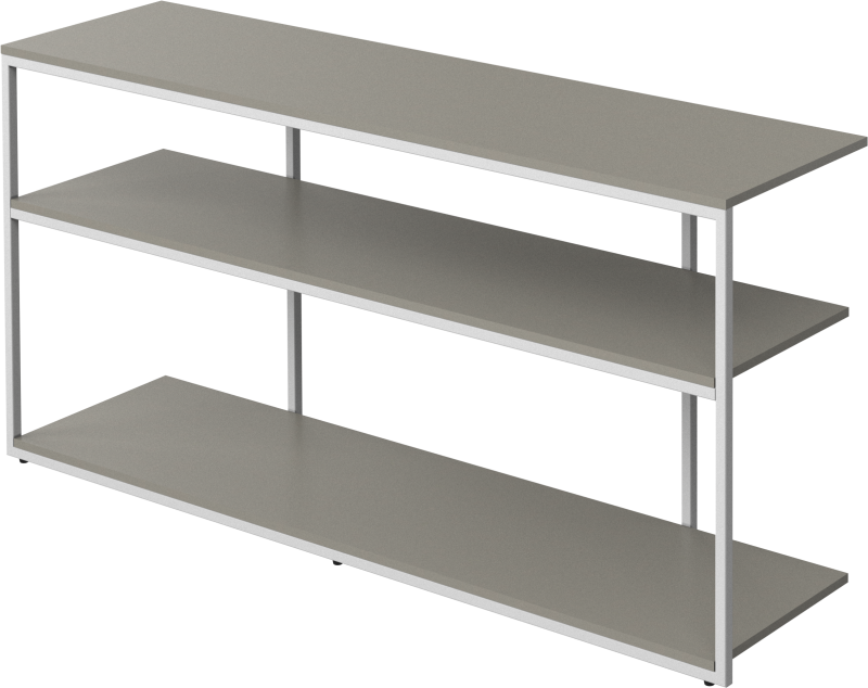 Bordeaux console table, light grey lacquered