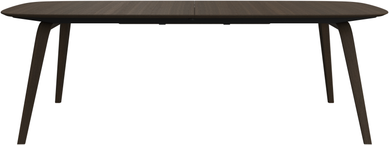 Hauge dining table, brown/black wood