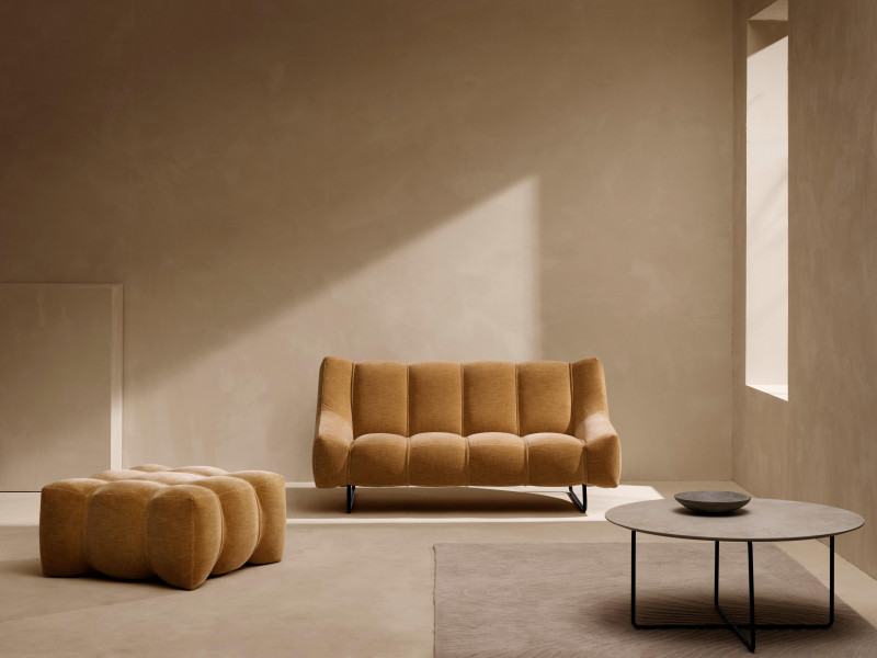 Nawabari coffee table, light grey ceramic