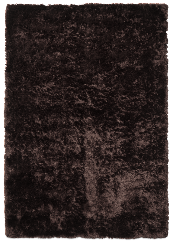 Lure rug, brown polyester/cotton