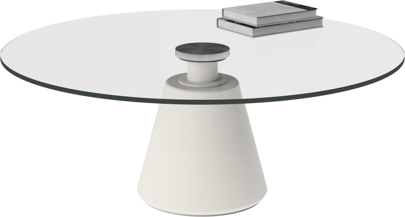 Madrid coffee table, clear glass