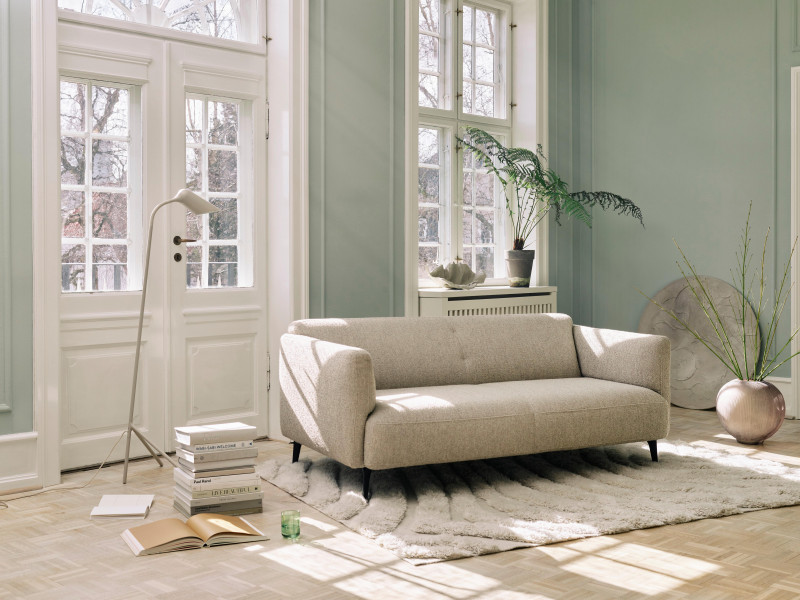 form rug, beige wool