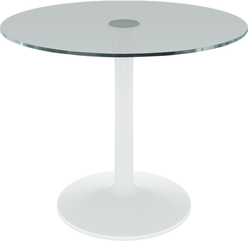 New York dining table, clear glass