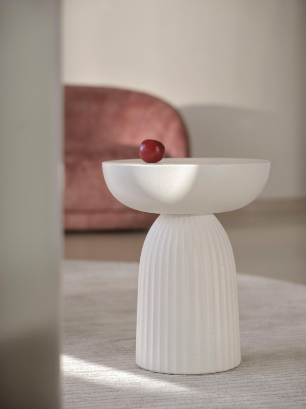 Expose side table, black aluminium