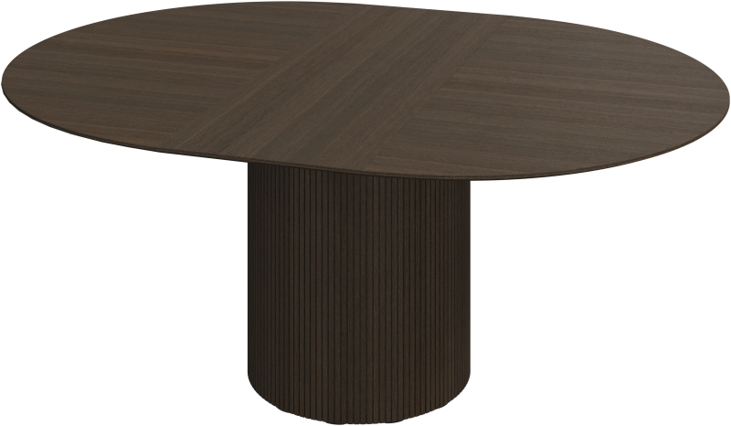 Santiago extendable dining table, brown/grey wood
