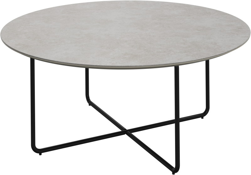 Nawabari coffee table, light grey ceramic