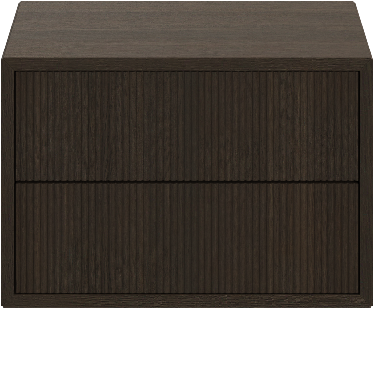 Element night stand, brown wood