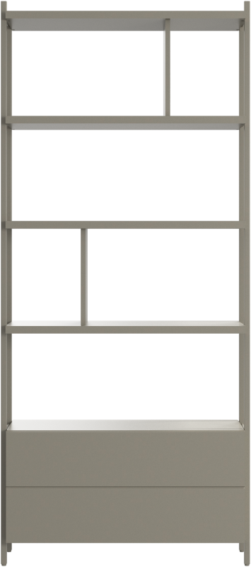 Calgary storage with drawer, light grey wood