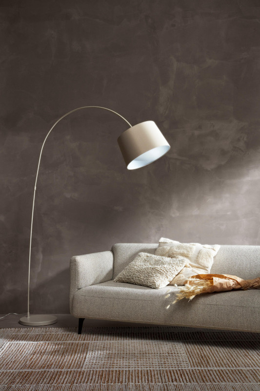 Bouclé heavy cushion, beige acrylic