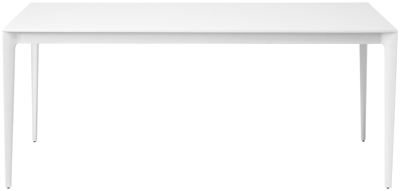 Torino conference/dining table, white lacquered