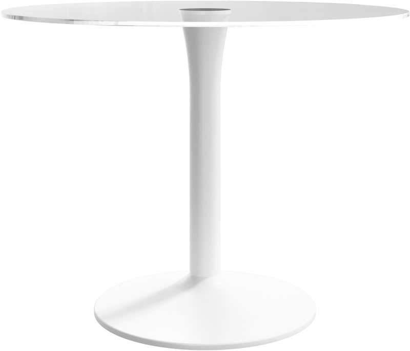 New York dining table, clear glass