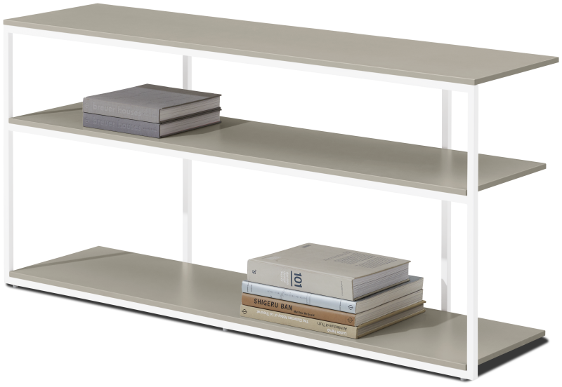 Bordeaux console table, light grey lacquered