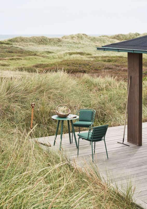 Cancún Dining chair, light grey aluminium