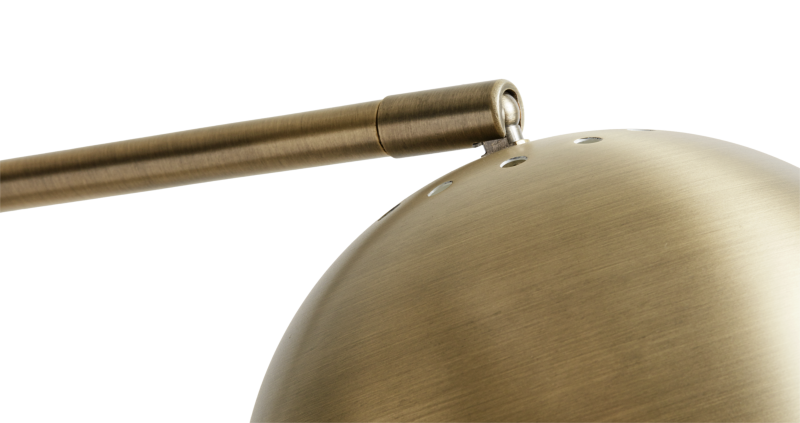 Kip floor lamp, yellow metal