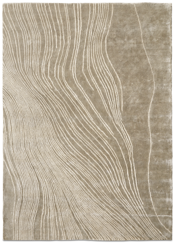 Tide rug, light grey tencel