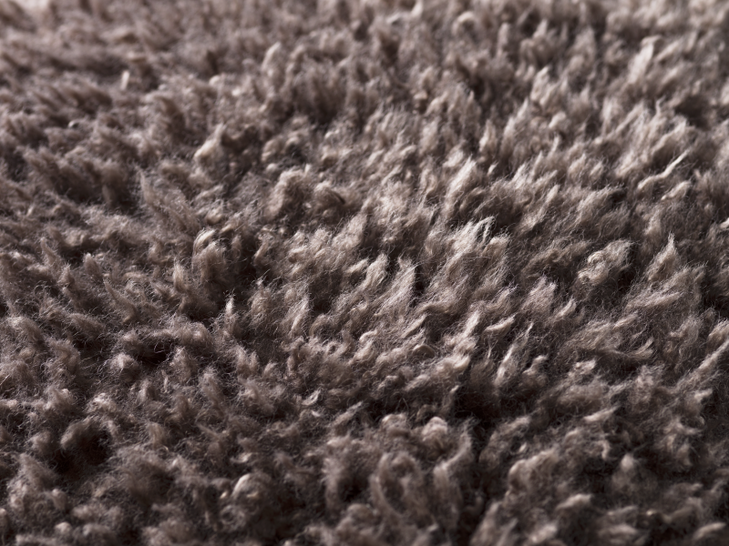 Teddy cushion, brown polyester