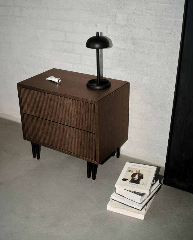 Paris table lamp, black metal