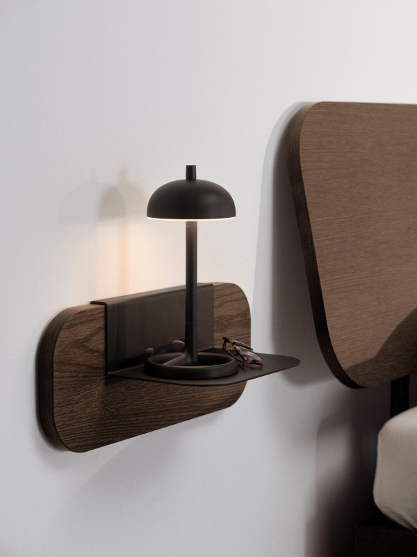 Element night stand, light grey wood