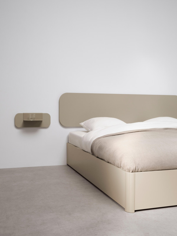 Element night stand, light grey wood