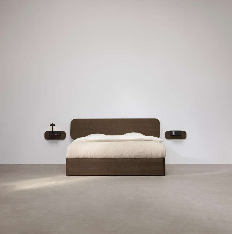 Element night stand, light grey wood