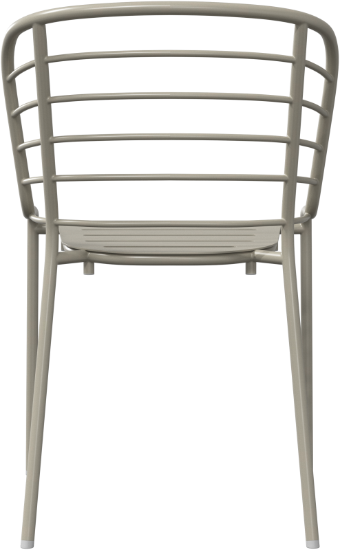 Cancún Dining chair, light grey aluminium