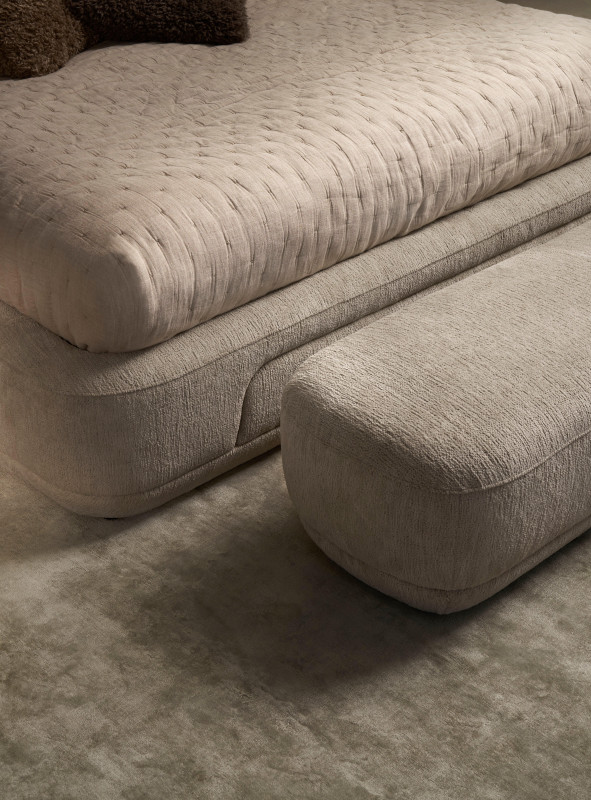 Bolzano bench, blue fabric