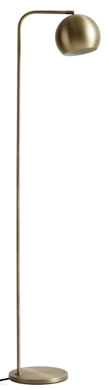 Kip floor lamp, yellow metal