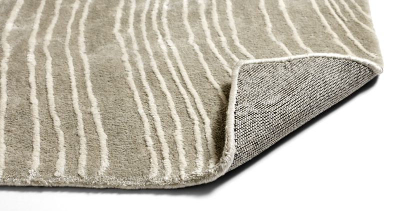 Tide rug, light grey tencel