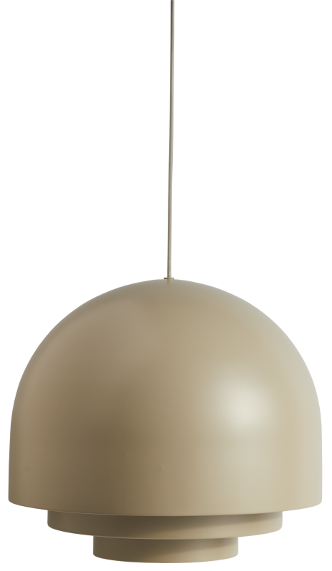 Paddle pendant, light grey metal