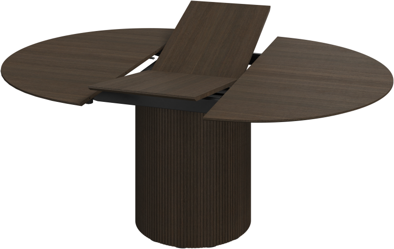Santiago extendable dining table, brown/grey wood