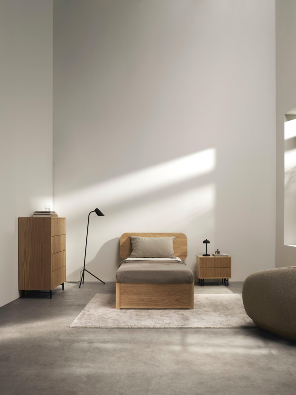 Element dresser with 4 drawers, brown