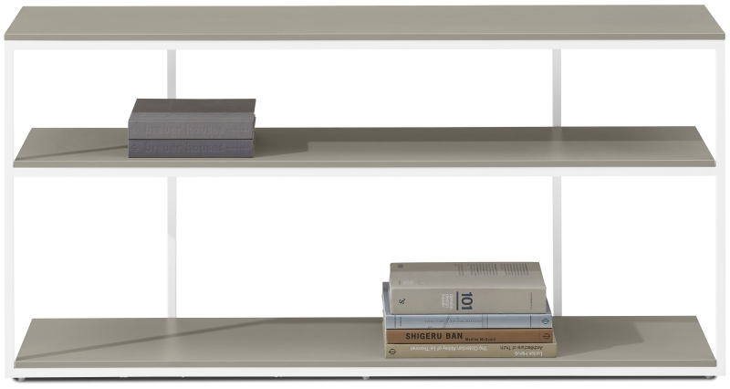 Bordeaux console table, light grey lacquered