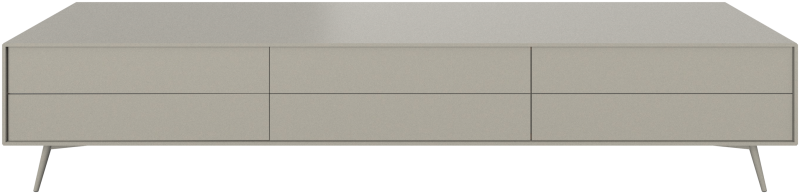 Fermo media unit with drop down door and drawer, light grey wood