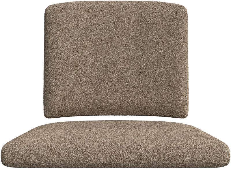 Cancún Seat and back cushion for lounge chair, light grey fabric
