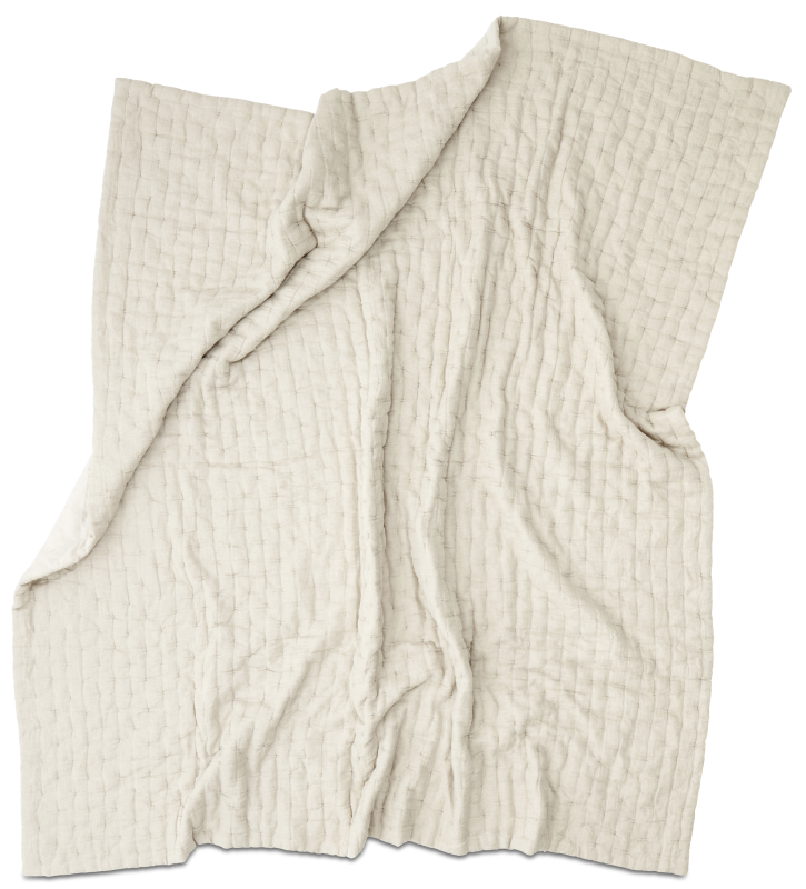 REMS bedspread, beige fabric