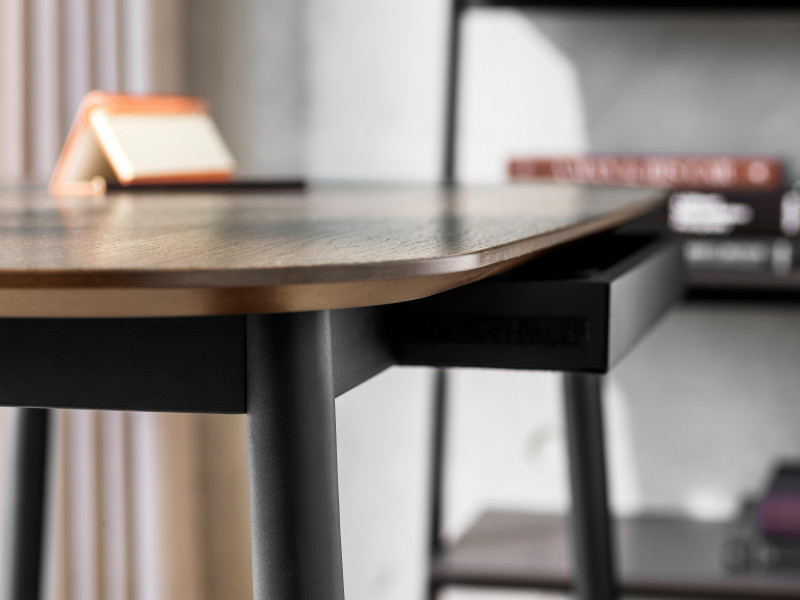 Kingston office desk, light grey wood