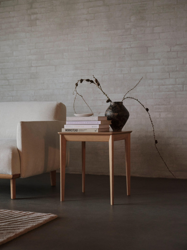 Aarhus side table, brown wood