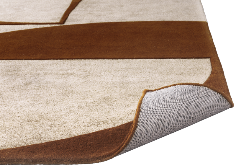 Moments rug, beige wool/cotton
