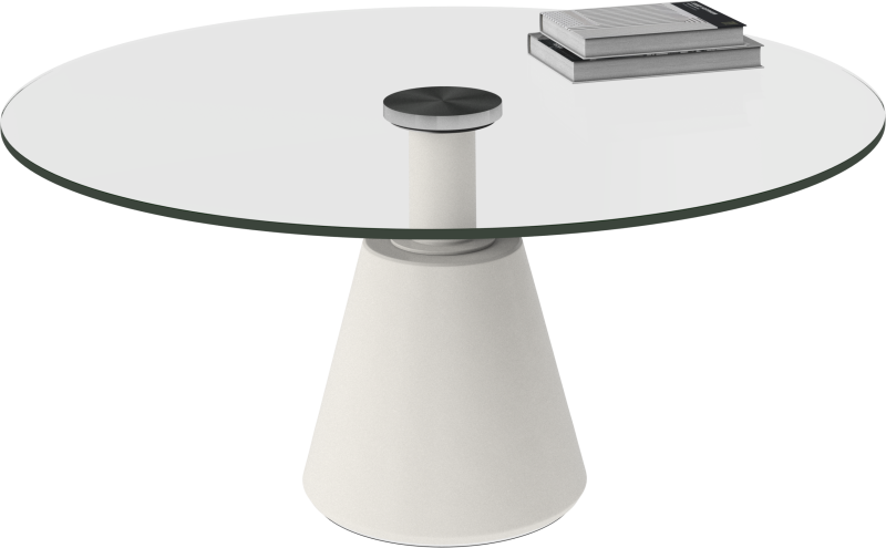 Madrid coffee table, clear glass