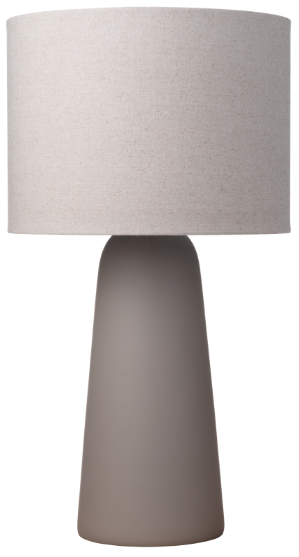 Dawn table lamp, light grey ceramic/metal