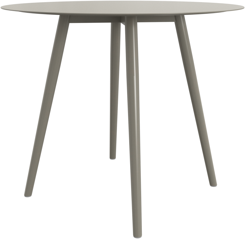 Cancún Café table, light grey metal